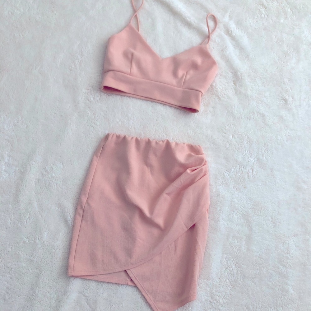 Baby Pink Two Piece Set